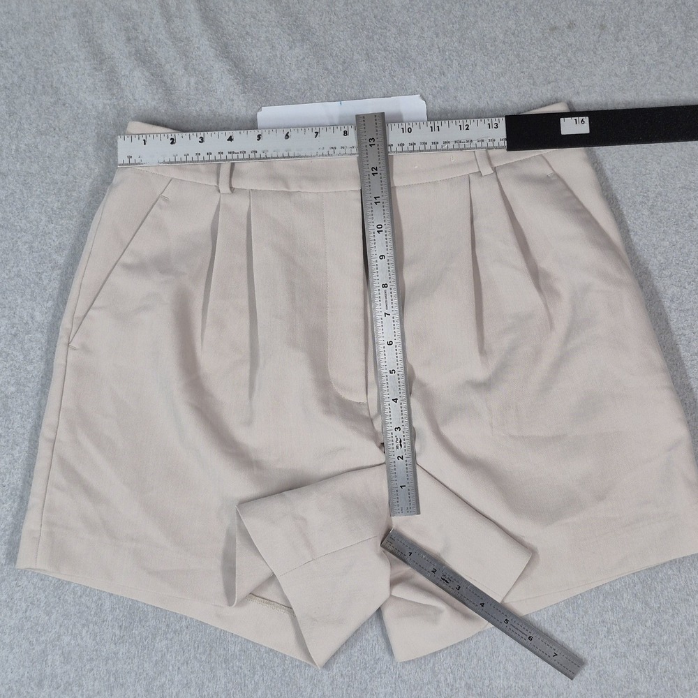 Abercrombie & Fitch Women Shorts 31 / 12 Beige Dress Chino - Picture 7 of 11
